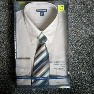 Nwt Croft&Barrow Dress shirt with tie